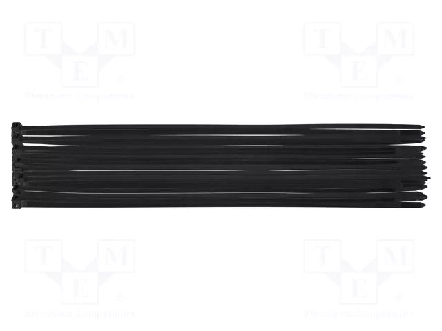 Cable tie; L: 500mm; W: 7.6mm; black; polyamide; 50pcs; EXTREME NEO TOOLS NEO-01-641