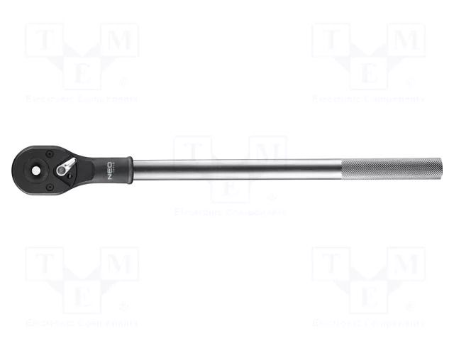Rattle; 3/4"; Chrom-vanadium steel; 500mm; Teeth: 24 NEO TOOLS NEO-08-355