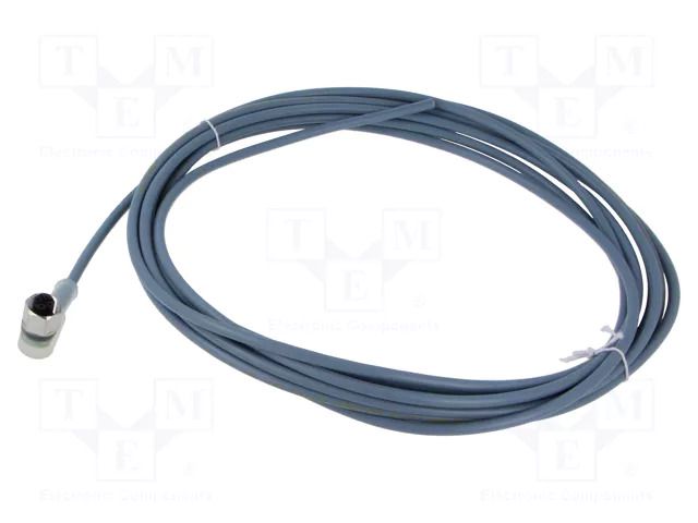 Cable: for sensors/automation; M12; PIN: 4; angled; 5m; plug; 30VDC BINDER 773834000020004-05