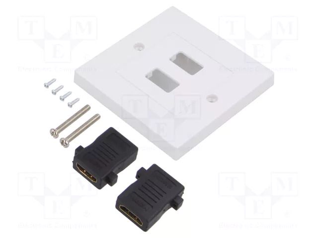 Connector: HDMI; socket; HDMI socket x2,both sides LOGILINK LOG-AH0018