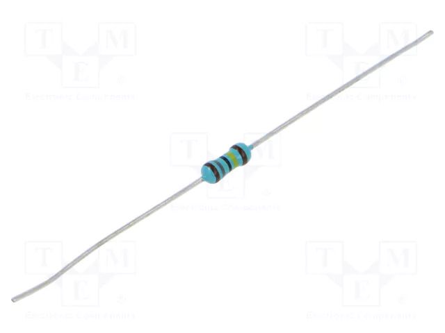 Resistor: metal film; THT; 1.8MΩ; 0.6W; ±1%; Ø0.6x28mm; Ø2.5x6.8mm ROYALOHM MF006FF1804A50