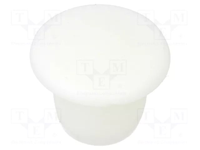 Stopper; H: 6.5mm; push-in; Flange dia: 11mm; white; 054070111303 ESSENTRA ESS-10060544