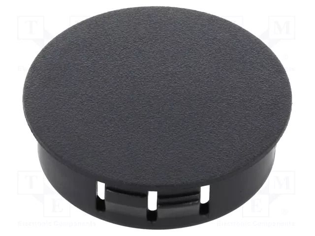Stopper; H: 11.5mm; push-in,snap-fastener; Flange dia: 38mm; black ESSENTRA ESS-10021101