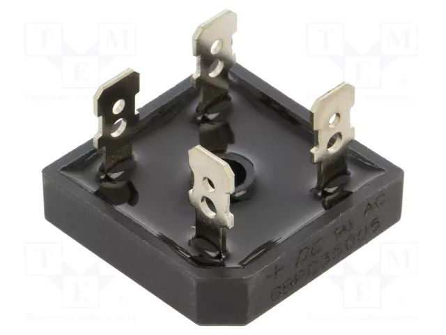 Bridge rectifier: single-phase; Urmax: 50V; If: 35A; Ifsm: 400A DC COMPONENTS GBPC35005-DC