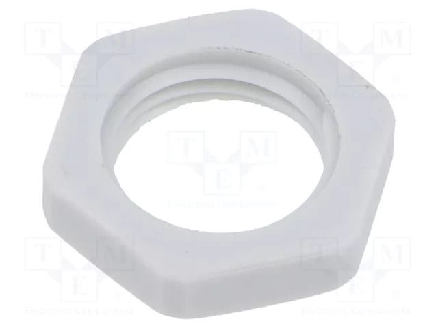 Nut; M16; 22mm; light grey; Thread: metric; Pitch: 1.5; KMK-PA-OB HELUKABEL HELU-94631