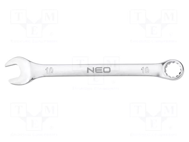 Wrench; combination spanner; 10mm; Chrom-vanadium steel; L: 140mm NEO TOOLS NEO-09-654