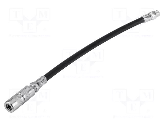Grease gun hose; Ø: 11mm; L: 300mm; zinc plated steel; 4-jaws tip NEO TOOLS NEO-11-502
