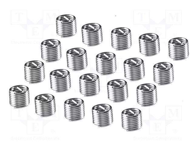 Kit: for thread repair; Kit: threaded insert; Thread: M5; 20pcs. NEO TOOLS NEO-11-905