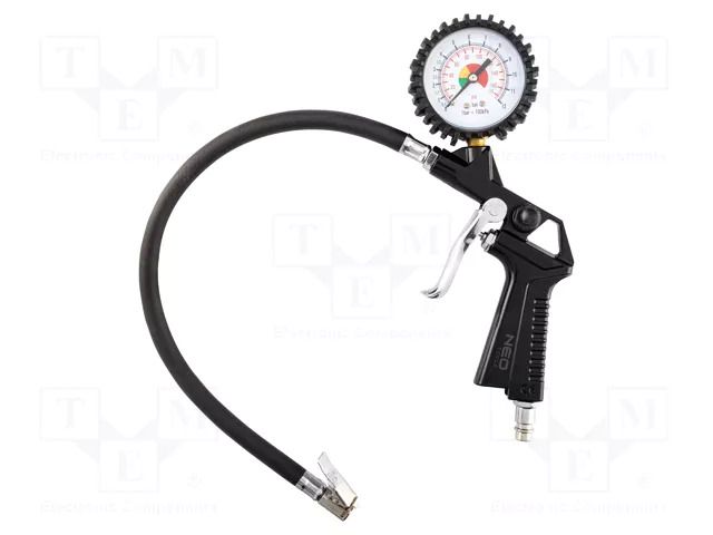 Wheel inflation gun; with manometer; 63mm NEO TOOLS NEO-14-714