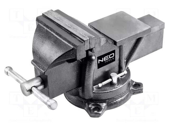 Vice; 125mm; with anvil; metalworks NEO TOOLS NEO-35-012