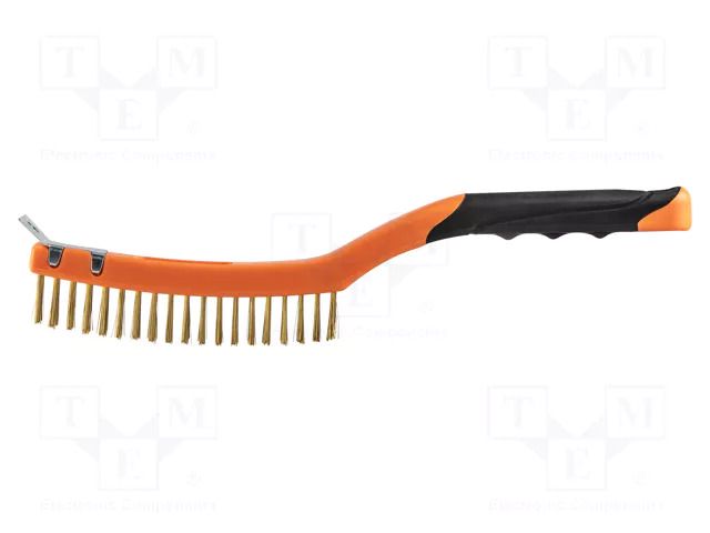 Brush; wire,scraper; brass; 345mm; Number of rows: 3 NEO TOOLS NEO-39-032
