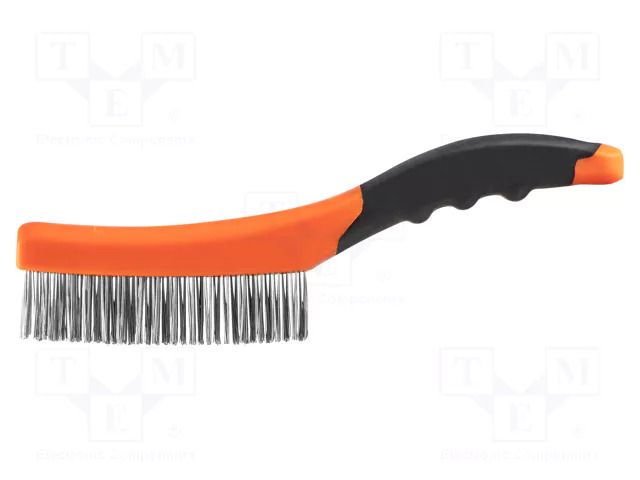 Brush; wire; stainless steel; 260mm; Number of rows: 4 NEO TOOLS NEO-39-050