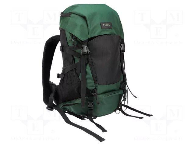 Backpack; outdoor; green-black; polyester; 320x220x450mm NEO TOOLS NEO-84-328