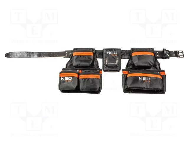 Waist bag; tool case; black-orange; poliester 1680D NEO TOOLS NEO-84-330