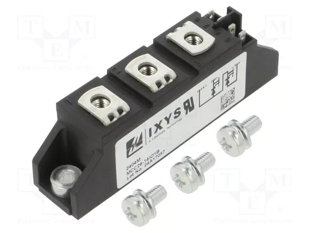 Module: thyristor; double series; 1.4kV; 27A; TO240AA; Ufmax: 1.65V IXYS MCC26-14IO1B