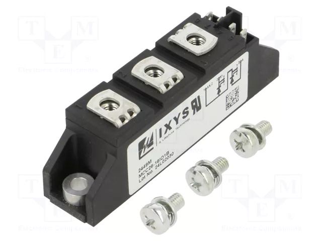 Double series; 1.6kV; 27A; TO240AA; Ufmax: 1.27V; Ifsm: 520A; screw IXYS MCC26-16IO1B
