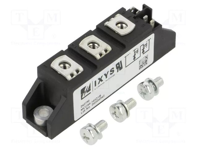 Double series; 800V; 116A; TO240AA; Ufmax: 1.7V; Ifsm: 2.25kA; screw IXYS MCC95-14IO1B