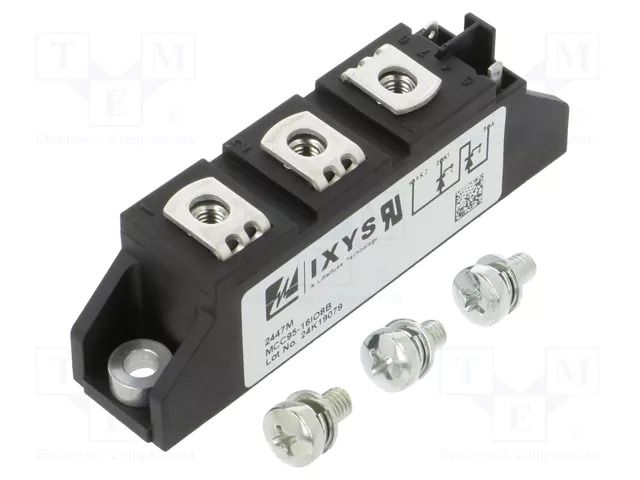 Double series; 800V; 116A; TO240AA; Ufmax: 1.7V; Ifsm: 2.25kA; screw IXYS MCC95-16IO8B