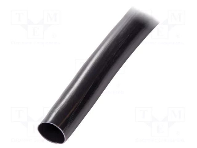 Insulating tube; PVC; black; -20÷125°C; Øint: 18mm; L: 100m; UL94V-0 SIGI PVC125-18-BK-100