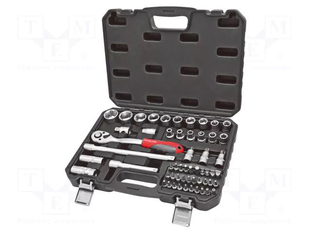 Wrench-set; 6-angles,socket spanner; Chrom-vanadium steel; 1/2" PROLINE PRE-58856