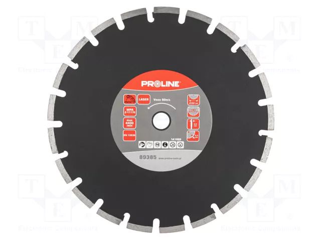 Cutting diamond wheel; Ø: 350mm; Disc thick: 2.9mm; asphalt; LASER PROLINE PRE-89385
