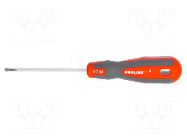 Screwdriver: standard; slot; SL 6; SOFT-TOUCH; 150mm PROLINE PRE-ZR10155