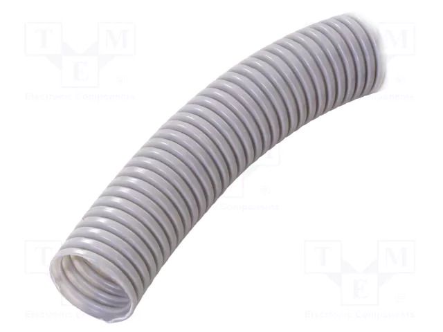 Protective tube; Size: 40; PVC; grey; L: 25m; 320N; Øint: 33mm PAWBOL PW-6167-25
