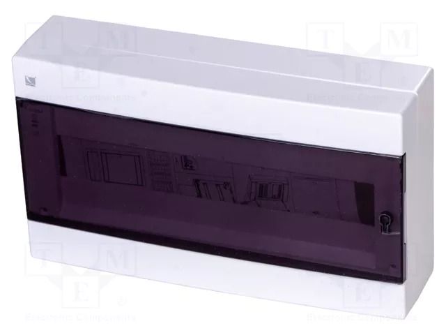 Enclosure: for modular components; IP40; white; No.of mod: 18 PAWBOL PW-C.1318-P