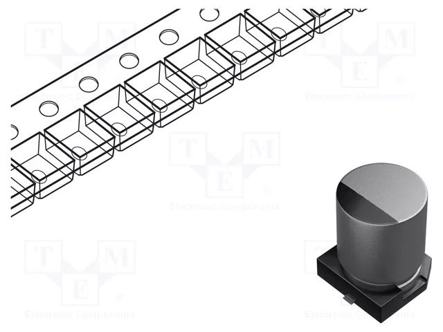 Capacitor: electrolytic; SMD; 22uF; 50VDC; Ø5x5.8mm; ±20%; 2000h PANASONIC EEEFN1H220UR