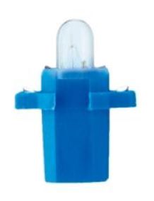 Lamp 12V 2W BAX8.3s/1.5 blue PHILIPS 12602