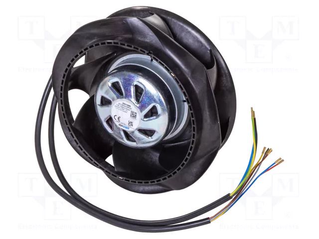 Fan: EC; radial; 230VAC; Ø175x88.7mm; 540m3/h; ball; 5150rpm; IP54 EBM-PAPST 8300100960