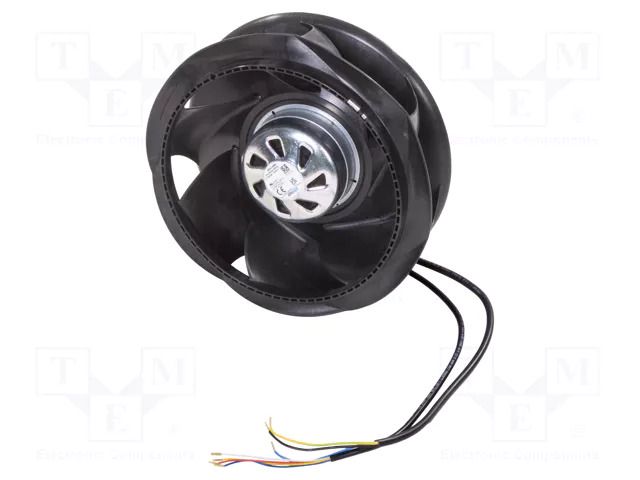 Fan: EC; radial; 230VAC; Ø225x80.5mm; 585m3/h; ball; 2550rpm; IP54 EBM-PAPST 8300100965