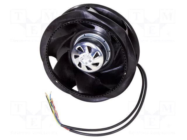 Fan: EC; radial; 230VAC; Ø225x100mm; 810m3/h; ball; 3250rpm; IP54 EBM-PAPST 8300100966