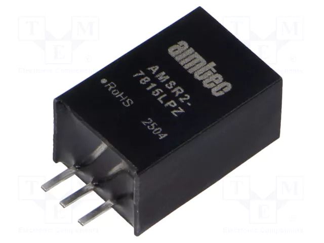 Converter: DC/DC; 15W; Uin: 18÷36VDC; Uout: 15VDC; Iout: 2A; SIP3; THT AIMTEC AMSR2-7815LPZ