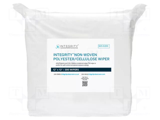 Cleaning cloth: cloth; dry; 300pcs; 305x305mm ANTISTAT ATS-601-0200