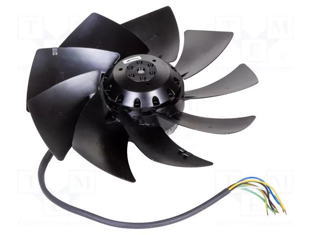 Fan: AC; axial; 230/400VAC; Ø251x74mm; 1830m3/h; 69dBA; ball; IP44 EBM-PAPST A2D250-AI02-01