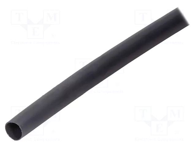 Heat shrink sleeve; glued; 3: 1; 12mm; black; polyolefine; reel TE Connectivity ATUM-12/4-0-SP