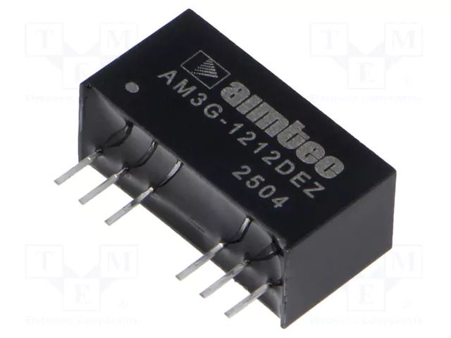 Converter: DC/DC; 3W; Uin: 9÷18VDC; Uout: -12VDC; Uout2: 12VDC; SIP8 AIMTEC AM3G-1212DEZ