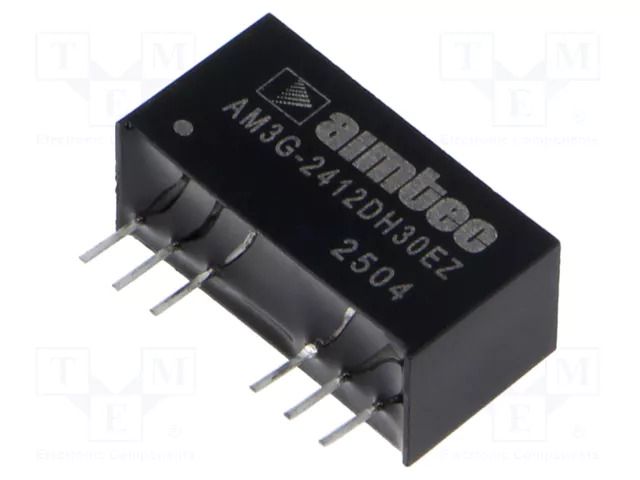 Converter: DC/DC; 3W; Uin: 18÷36VDC; Uout: -12VDC; Uout2: 12VDC; SIP8 AIMTEC AM3G-2412DH30EZ