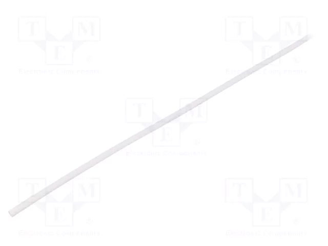 Heat shrink sleeve; glueless; 2: 1; 3.2mm; white; polyolefine; reel BM GROUP BMGBS032BBI