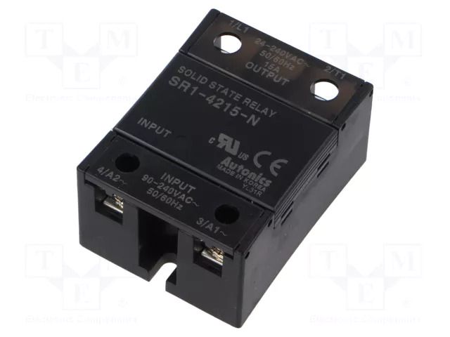 Relay: solid state; Ucntrl: 90÷240VAC; 15A; 24÷240VAC; SR1; 1-phase AUTONICS SR1-4215