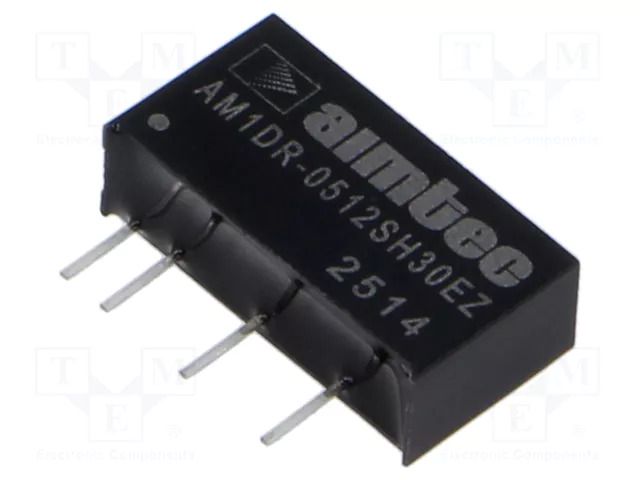 Converter: DC/DC; 1W; Uin: 4.75÷5.25VDC; Uout: 12VDC; Iout: 84mA AIMTEC AM1DR-0512SH30EZ
