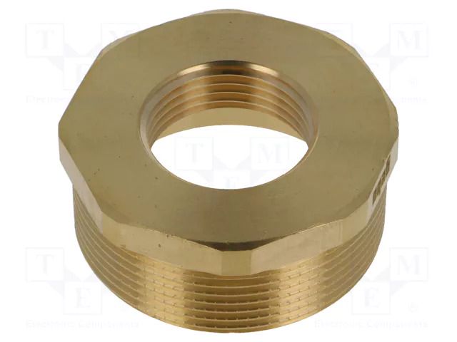 Splice terminal: adapter; male-female,reductive; brass CW617N GEBO 241-36BR
