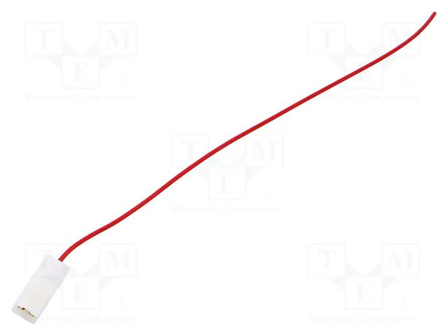 Cable: cable with crimped terminals; red; Len: 250mm; H05V-K CHEVAL J63ON-035RD025
