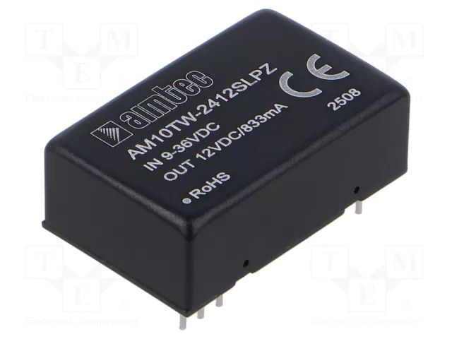 Converter: DC/DC; 10W; Uin: 9÷36VDC; Uout: 12VDC; Iin: 502mA; THT AIMTEC AM10TW-2412SLPZ