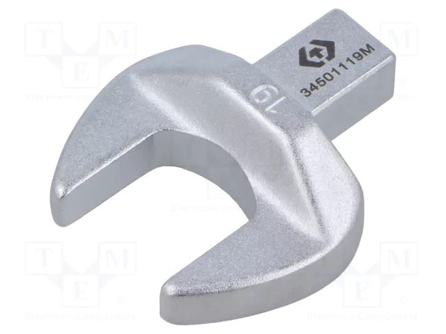 Wrench tip; torque,spanner; 19mm; Mounting: 9x12 KING TONY KT-34501119M