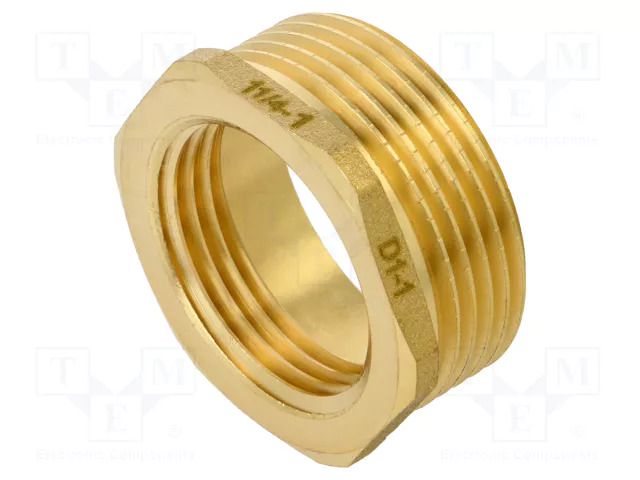 Splice terminal: adapter; male-female,reductive; brass CW617N GEBO 241-29BR