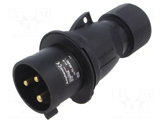 Connector: AC supply 3-phase; plug; male; 32A; 250VAC; 250V; IP&S AMPHENOL 2CMA103581R1000