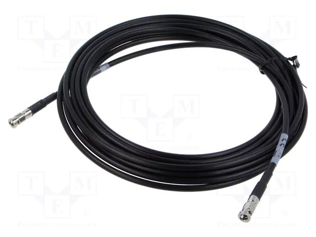 Cable; 5m; Micro BNC male,both sides; black; straight; 0÷40°C; 75Ω 3M 1CX12-33-0G-005.0