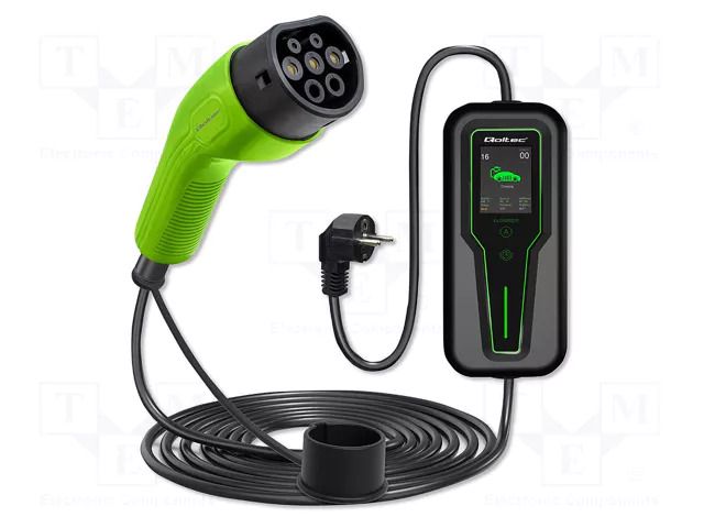 Charger: eMobility; 1x0.5mm2,3x2.5mm2; 230VAC; 3.5kW; IP65; 5m; 16A QOLTEC QOLTEC-52465